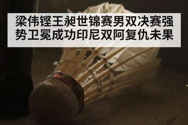 梁伟铿王昶世锦赛男双决赛强势卫冕成功印尼双阿复仇未果